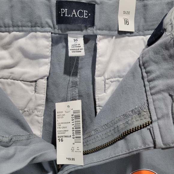 NWT Children's Place boy shorts, size 16, grey color - Picture 5 of 5